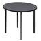 Regency Kee Folding Tables, 30 W, 30 L, 29 H, Wood, Metal Top, Grey TBF30RNDGYBK - alternate 1